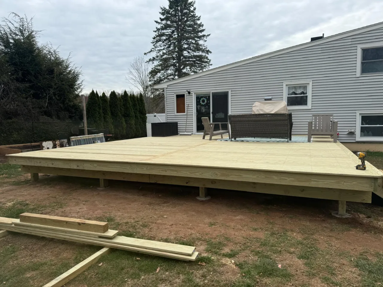 Seamless gutter installation in Connecticut by L.R.U. Home Improvement Construction