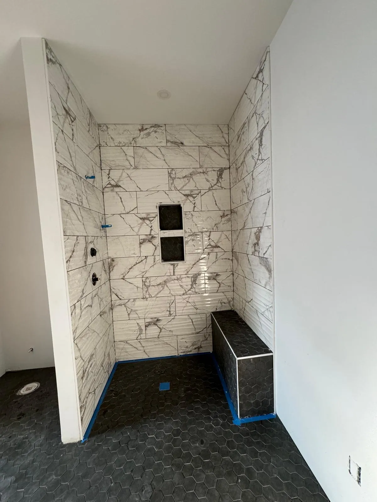 Shower tile installation in Connecticut