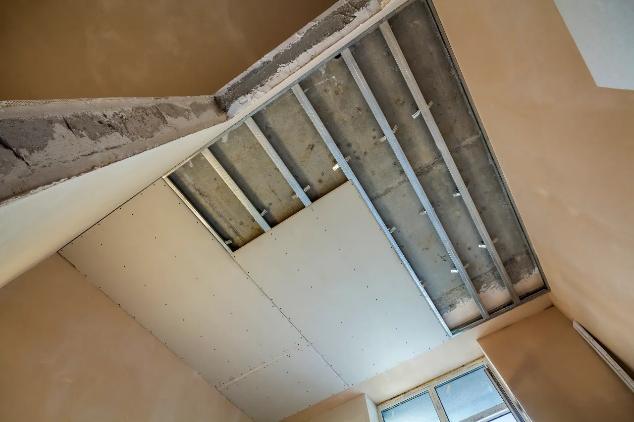 Drywall installation in Connecticut by L.R.U. Home Improvement Construction